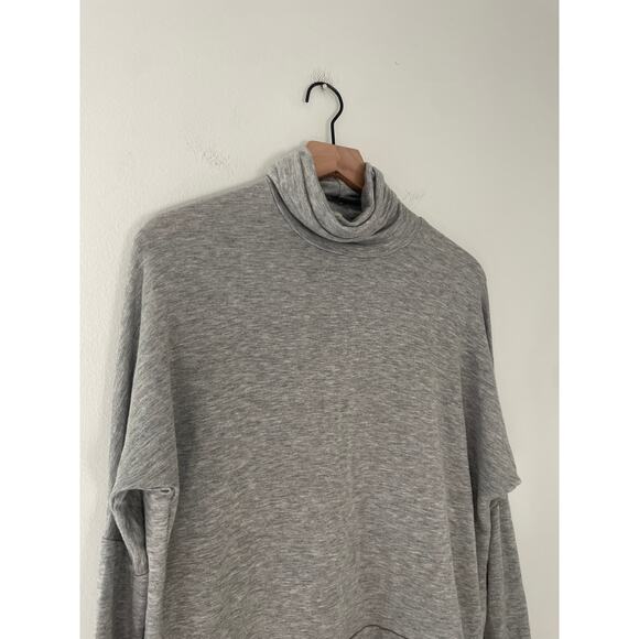 Madison & Berkeley Gray Hi Low Turtleneck Sweater XS Casual Relaxed - Picture 3 of 11